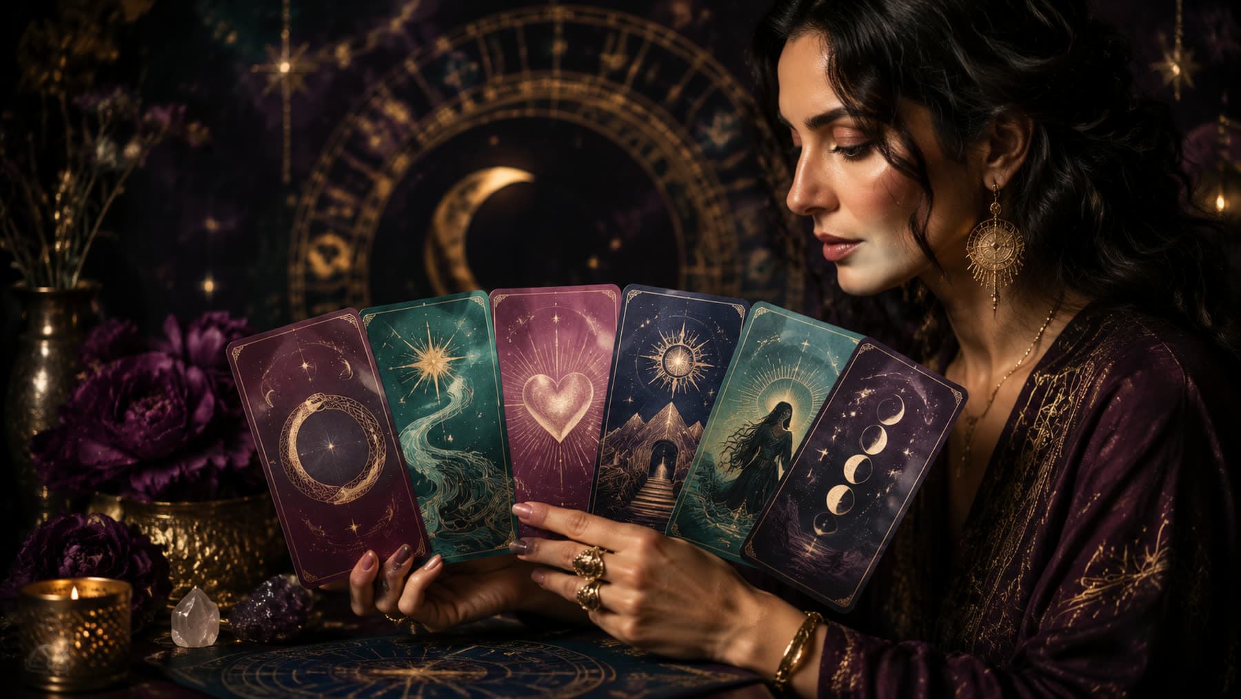 May Moon Current Era Decoder launch hero with layered chapter cards