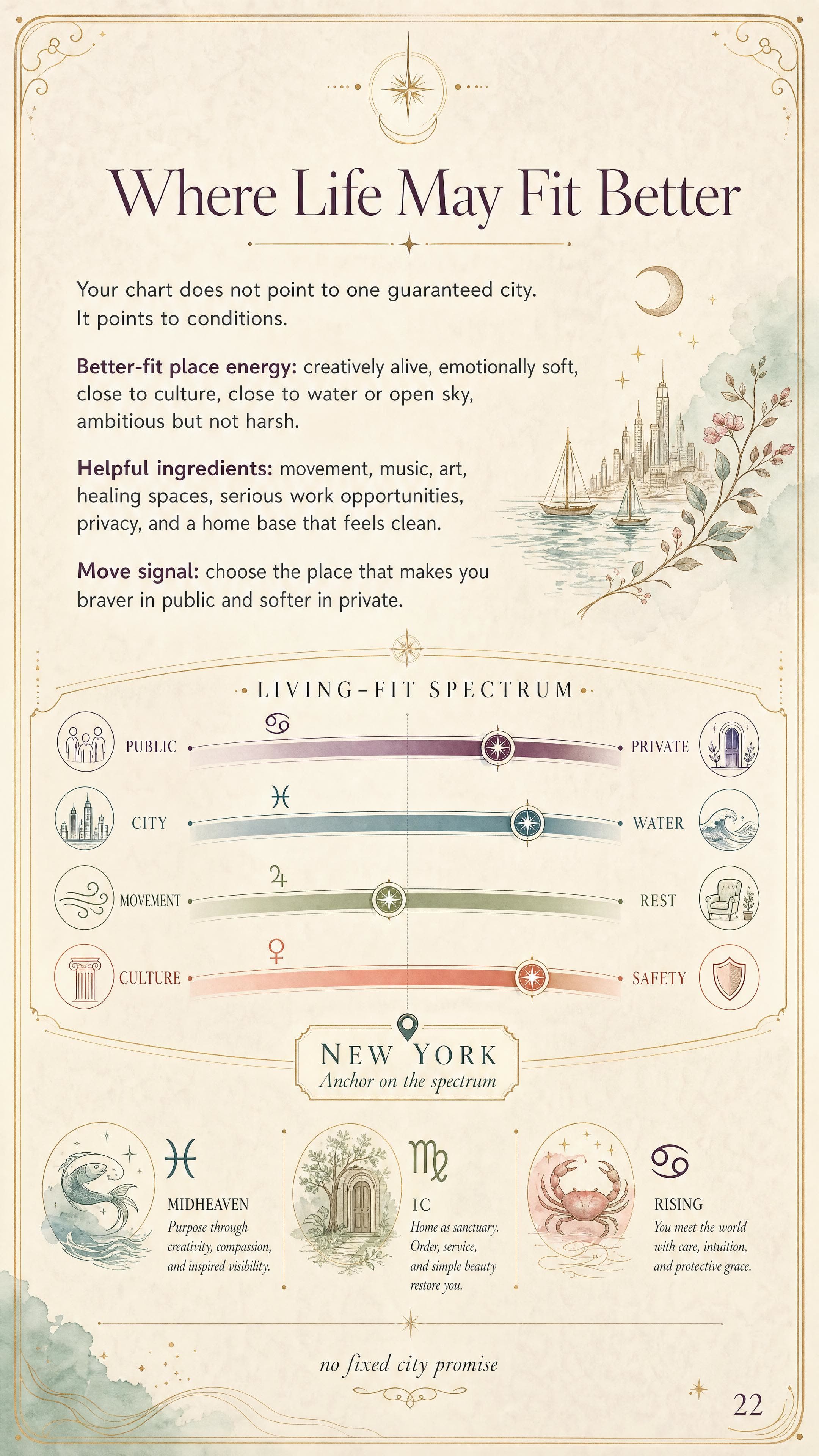 Where Life May Fit Better for Kate, a personalized astrology life map page.